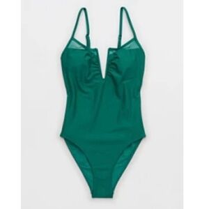 Aerie Mesh V Wire One Piece Swimsuit